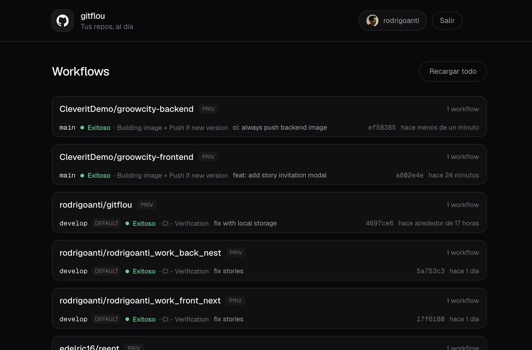 gitflou — flujo de trabajo con Git